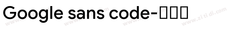 Google sans code字体转换